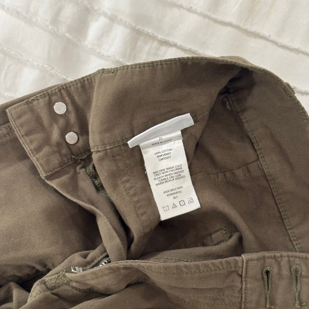 Joe’s Jeans Blake High Rise Crop Pants Olive Green Women’s 25 Utility Gorpcore - Picture 11 of 16